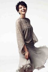 高清图：高圆圆最新冬日写真 华服下散发清雅气息