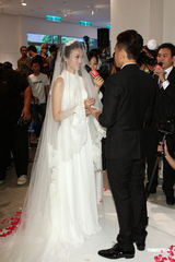 组图：纪文蕙大婚性感露半球 曾之乔杨佑宁也想婚