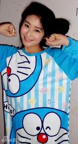 幻灯图：内地版杉菜颖儿写真 儿童节大秀可爱睡衣