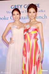 组图：庄思敏性感优雅上阵 携手林莉酒会大秀风情