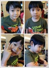 组图：孟庭苇5岁爱子搞怪帅气爱亲亲