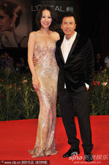 高清图：电影《精武风云》首映 甄子丹夫妇秀恩爱