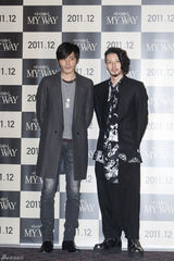 高清图：张东健范冰冰小田切让《登陆之日》首映式