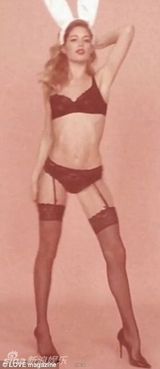 组图：超模杜晨-科洛斯兔女郎旧照性感妩媚