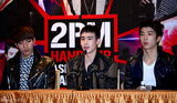 组图：2PM南京巡演发布会 坦言想跟章子怡合作