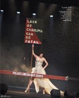 组图：米拉-乔沃维奇霸气女王范登杂志