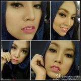 茜拉与家人私照曝光 长发美女爱卖萌