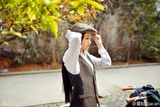 组图：武大女神生活美照 长发飘逸清新自然