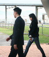 组图：郭晶晶南沙婚礼直击 亲友宾客抵南沙港