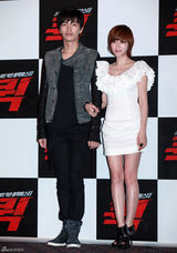 高清组图：韩星李民基姜艺苑等宣传新片《Quick》