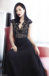 组图：刘涛杂志大片 魅惑红唇性感迷人