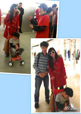 组图：张柏芝携子街拍照曝光 Lucas紧搂妈妈