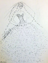 组图：揭秘张雨绮绝美婚纱 国际设计师量身定制