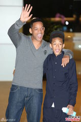 组图：威尔-史密斯携子赴台 亲民不输阿汤哥