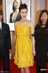 组图：李嘉欣俏礼服亮相活动 挺大肚首度承认怀男孩