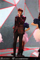 组图：央视春晚李敏镐庾澄庆合唱《情非得已》