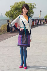 组图：候选中华小姐背景雄厚 徐少强之女曾志伟护航