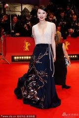 组图：黄璐柏林红毯礼服撞衫吴佩慈比拼性感