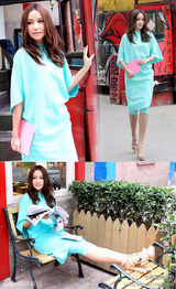 明星爱街拍：白色裸色连衣裙VS男士夏日休闲装