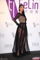 组图：伊林模特开年会 女星薄纱遮三点隐露下体