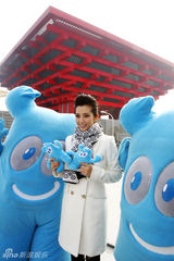 幻灯：李冰冰揭幕“中国馆”   成世博馆开馆第一人