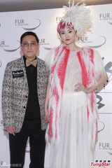 组图：众星出席香港皮草设计比赛争奇斗艳