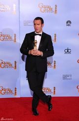 高清图：让-杜雅尔丹获最佳电影喜剧类男主角