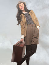 高清图：苗圃秀乡村怀旧装束 英伦风与优雅混合