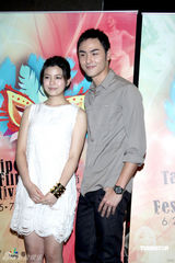 幻灯图：阮经天为台北电影节造势 澄清与旧爱关系