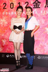 高清图：金马影展宜兰开跑 林依晨陈意涵抱病站台