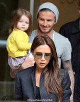 组图：好男人典范！小贝带孩子辣妹负责扮靓