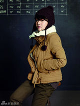 高清组图：韩星元斌文根英冬装写真 秀时尚风采