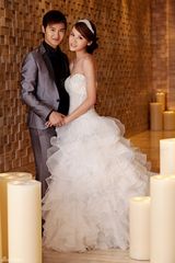 幻灯图:田亮叶一茜婚纱写真曝光  执子之手甜蜜恩爱