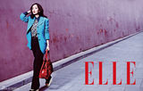 组图：杨幂《ELLE》大片游走京城干练利落