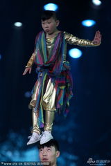 组图：闭幕式现场精彩杂技表演 技惊四座