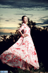 组图：戴江时尚大片曝光  优雅大气裙角飞扬