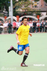 幻灯图：郭富城黄日华陈百祥等举行球赛纪念尹志强