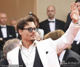 高清图：《加勒比4》首映礼 约翰尼·德普帅气现身