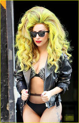 组图：Lady Gaga换装频繁 玩转SM与小清新