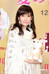 高清图：周慧敏圣诞节关爱流浪犬 平安夜与倪震度过