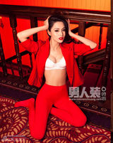 组图：蓝燕登《男人装》封面上演性感魅惑