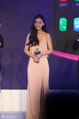 组图：林志颖Angelababy同台代言粉丝热情高