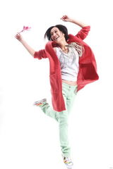 组图：叶璇拍清新大片 畅聊健康生活理念