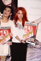 组图：S.H.E合体撑场张惠妹台北个唱