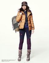 高清组图：韩星河智苑冬装户外写真变酷帅女人