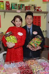 组图：陈敏之被预言蛇年有喜 开心承诺怀孕必生