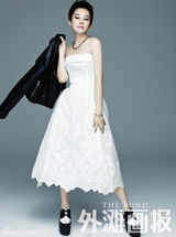 组图：许晴时尚大片造型混搭 干练短发妆容精致