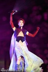 王菲广州个唱薄纱秀玉腿 连换数套礼服魅力百变(图)