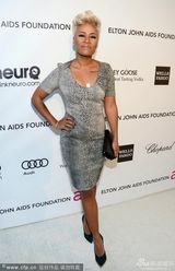 组图：奥斯卡艾滋基金派对-艾梅丽-桑德低胸裙