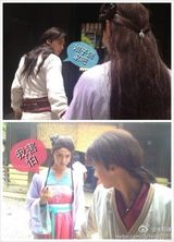 组图：马天宇女装与杨幂比美 明星片场犯二合集